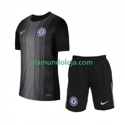 Camisola Chelsea Guarda-redes Criança Equipamento Primeiro 2025-2026 Manga Curta